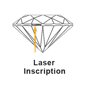 Laser Inscription Lab Grown Diamond | Karuri Jewellers