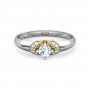 Quartz Glim Solitaire Diamond Ring