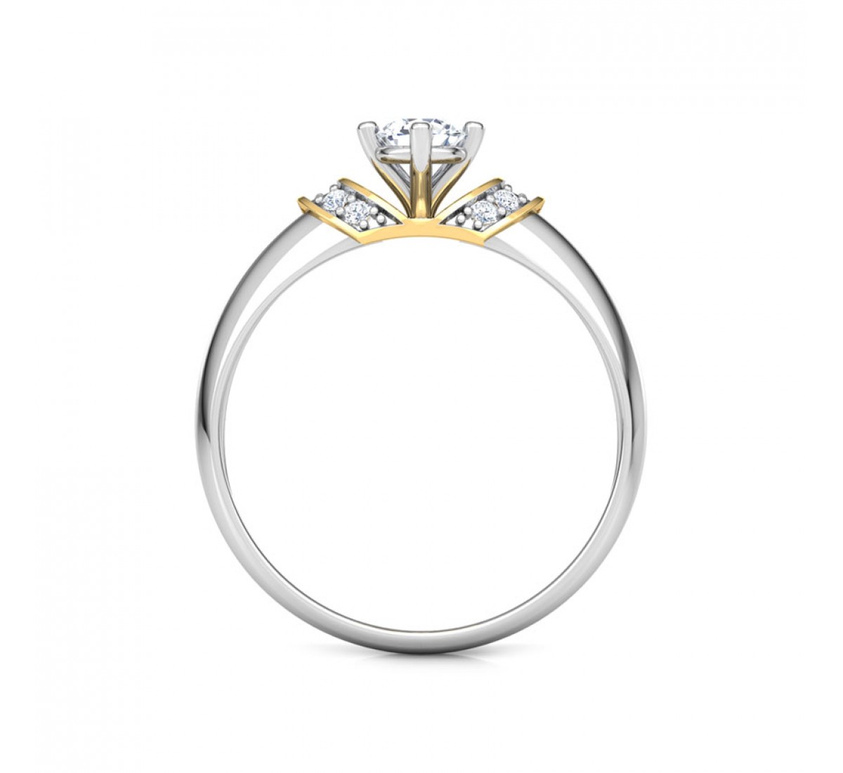 Quartz Glim Solitaire Diamond Ring