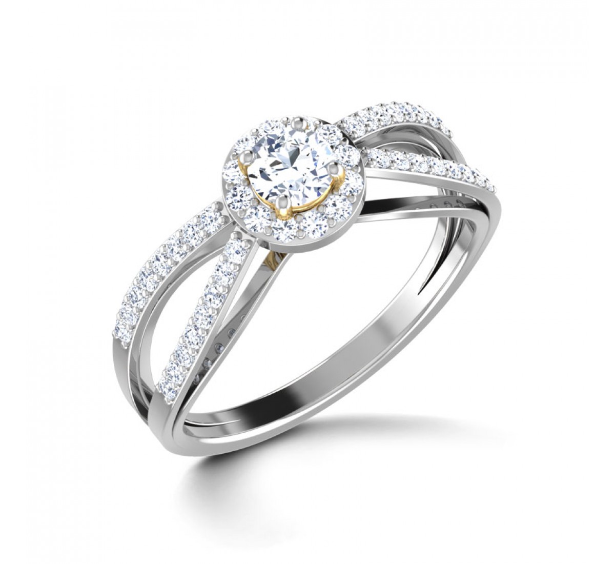 Curvace Solitaire Diamond Ring
