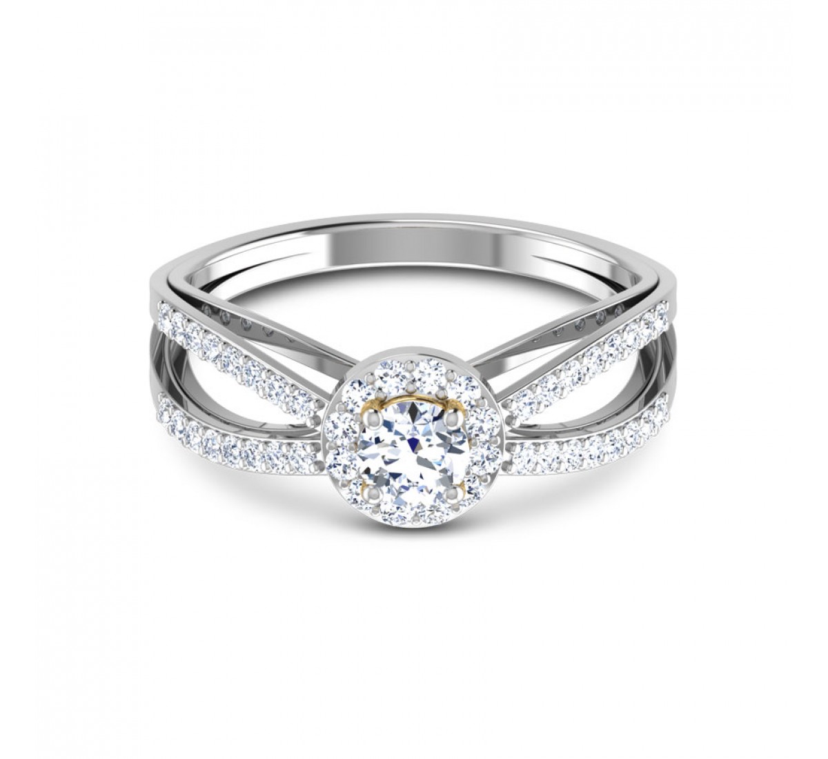 Curvace Solitaire Diamond Ring