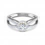 Curvace Solitaire Diamond Ring