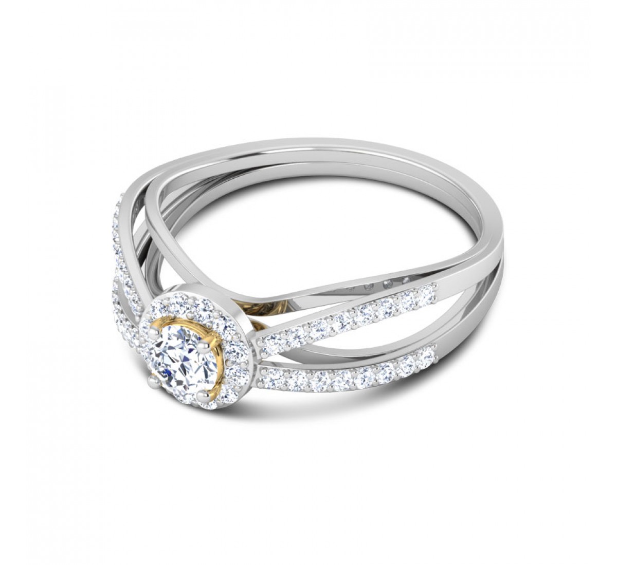 Curvace Solitaire Diamond Ring