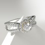 Curvace Solitaire Diamond Ring