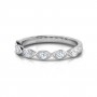 Ethereal Twist Filigree Diamond Band