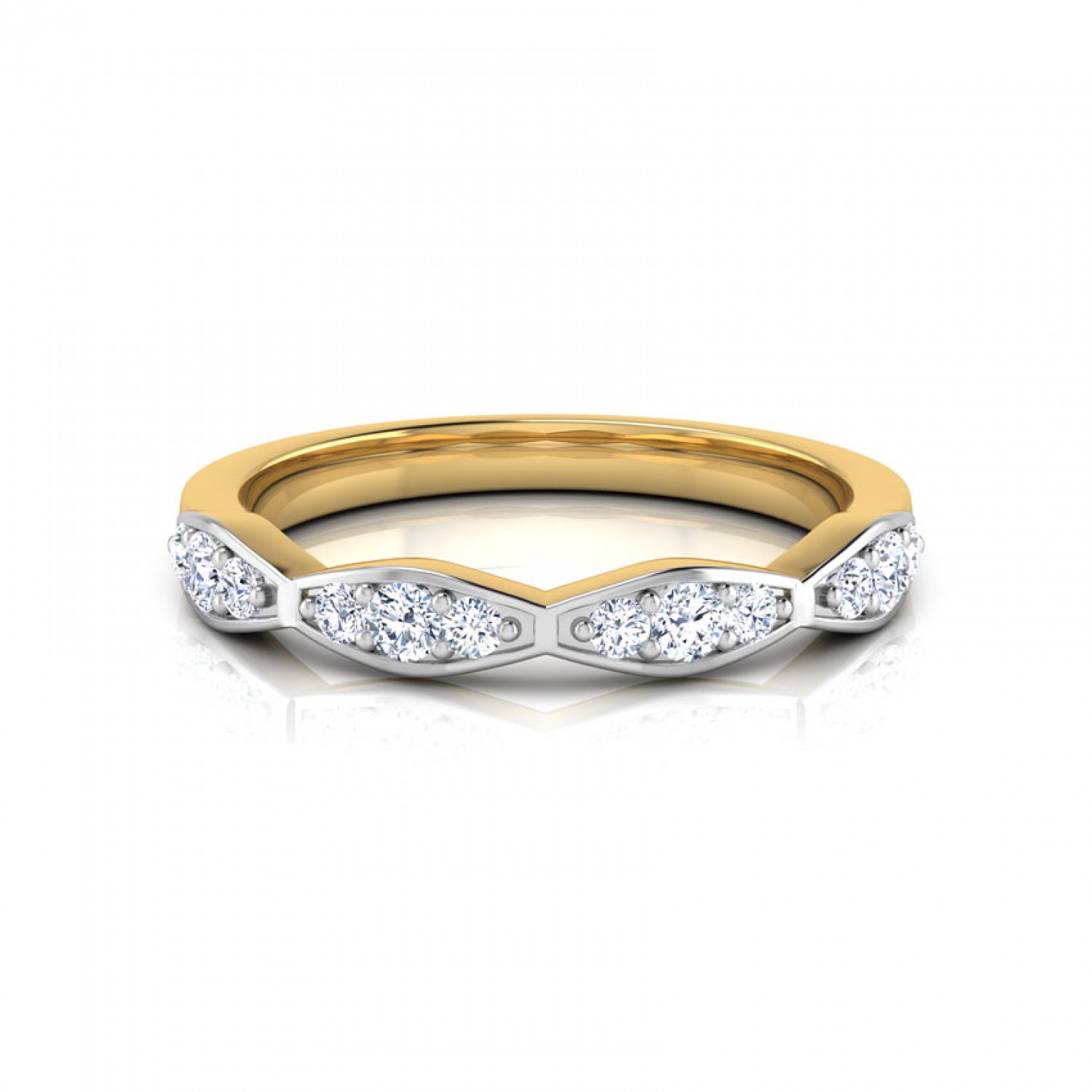Refined Rhythm Diamond Band