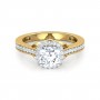 Majestic Queen Solitaire Diamond Ring